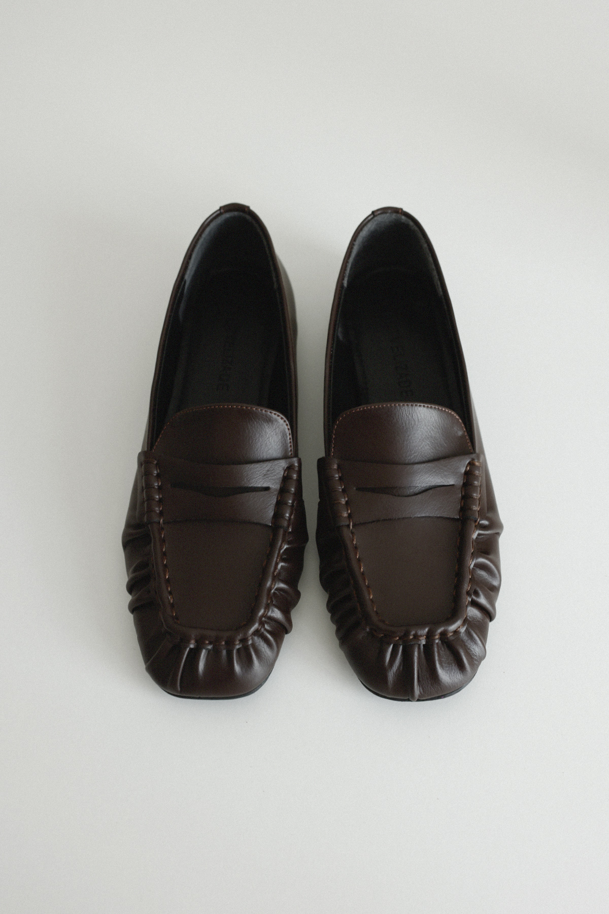 Büzgülü Loafer Acı Kahve Kadın Babet