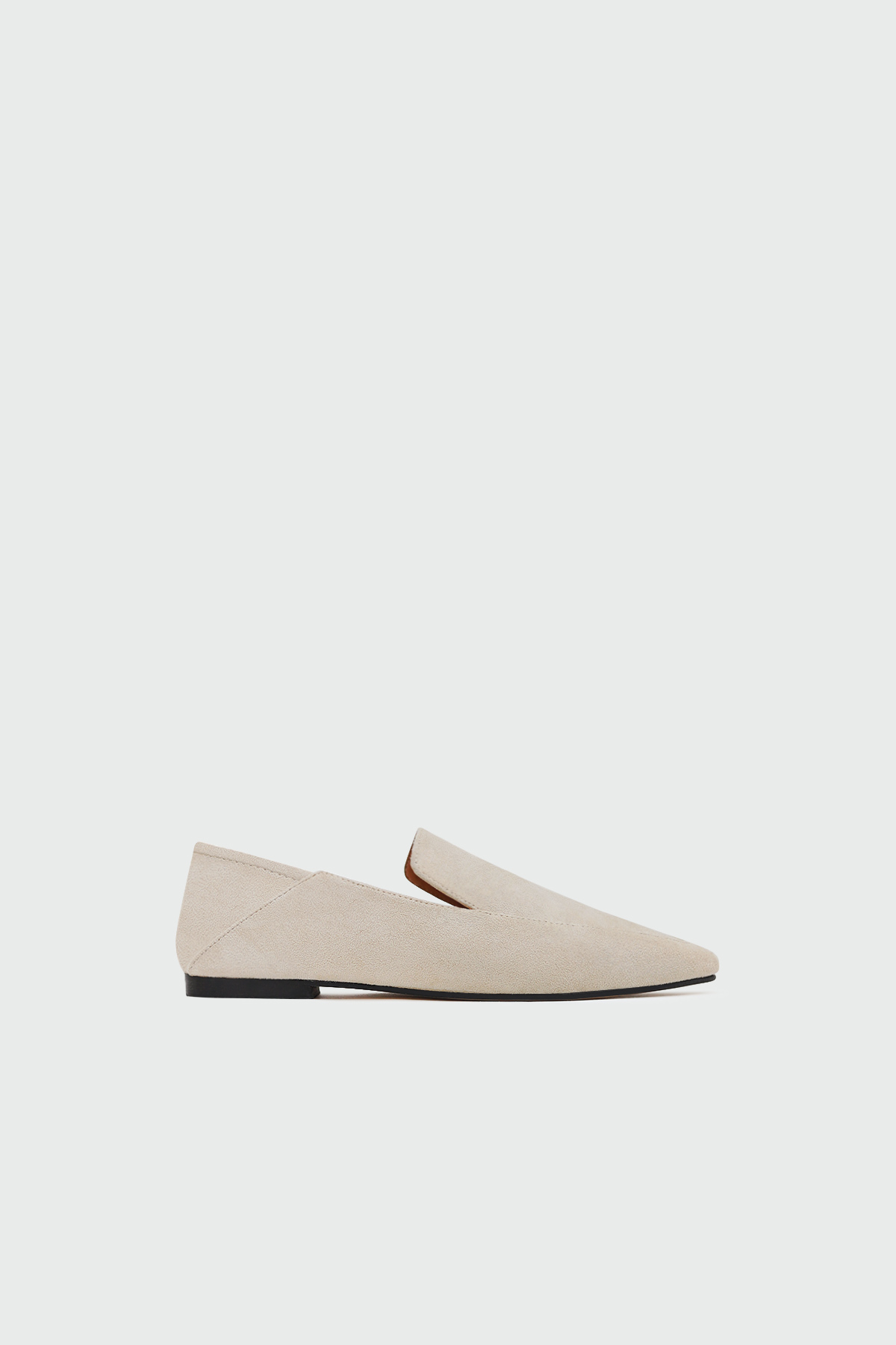 Loafer Bej Süet Kadın Babet