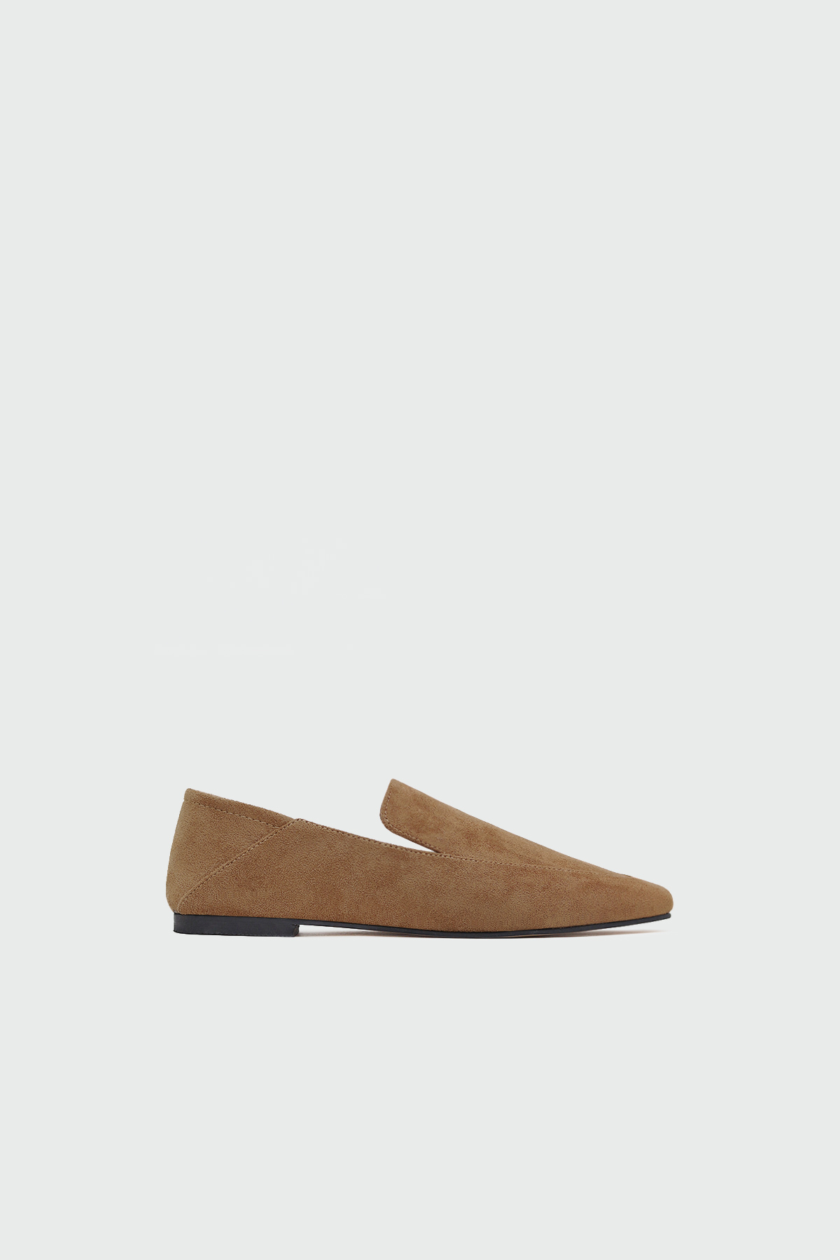 Loafer Camel Süet Kadın Babet