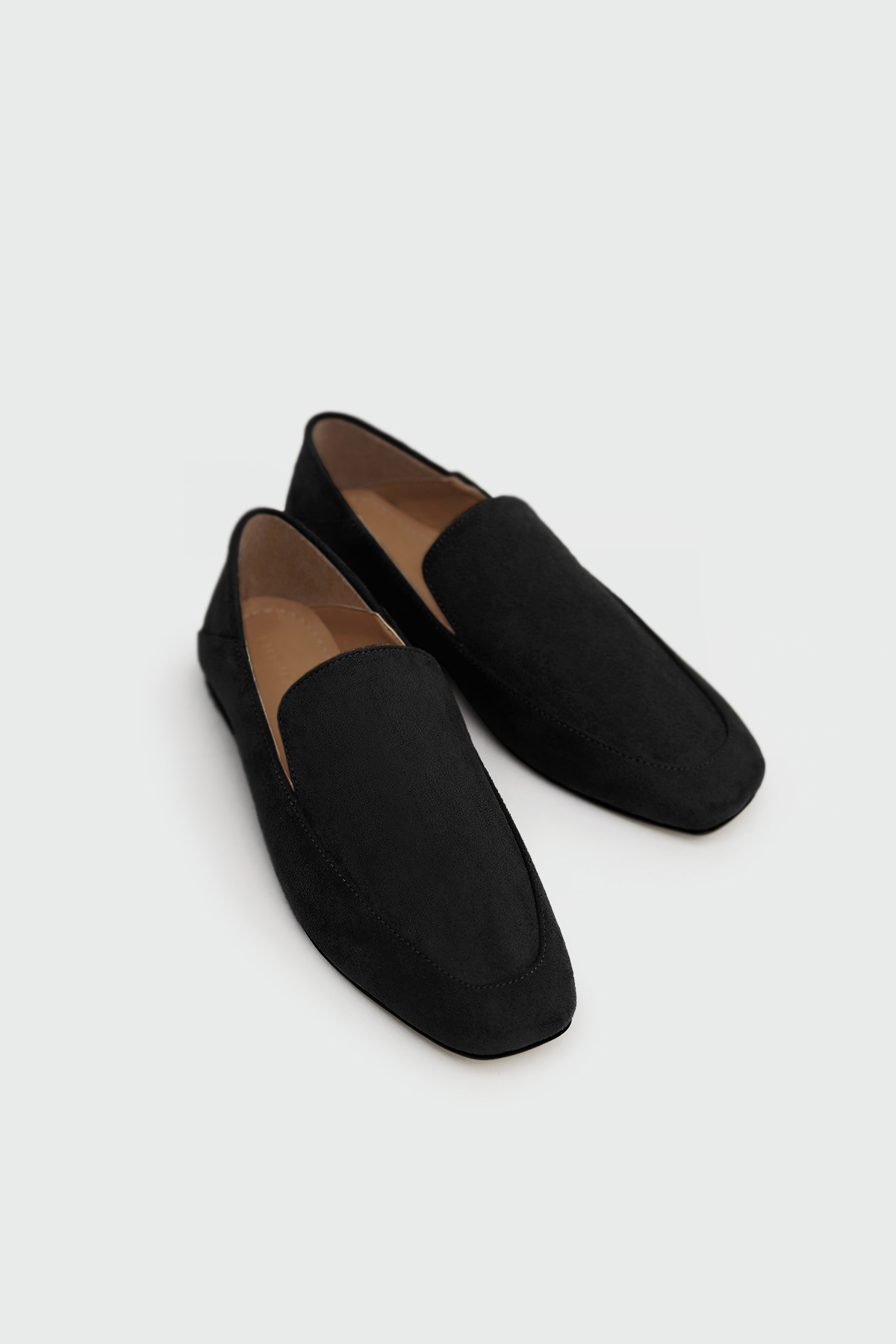 Loafer Siyah Süet Kadın Babet