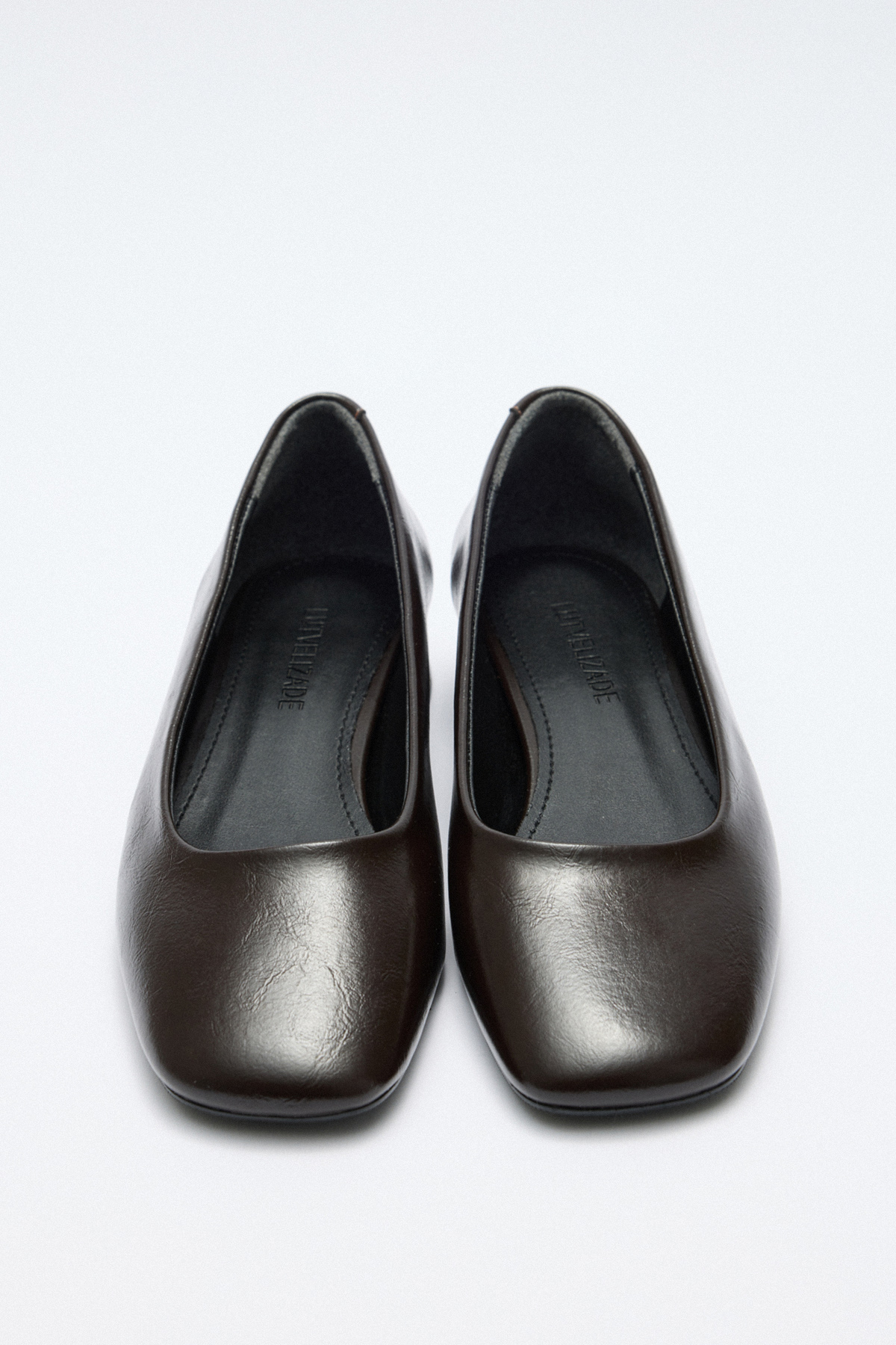 Mini Topuklu Acı Kahve Kadın Babet