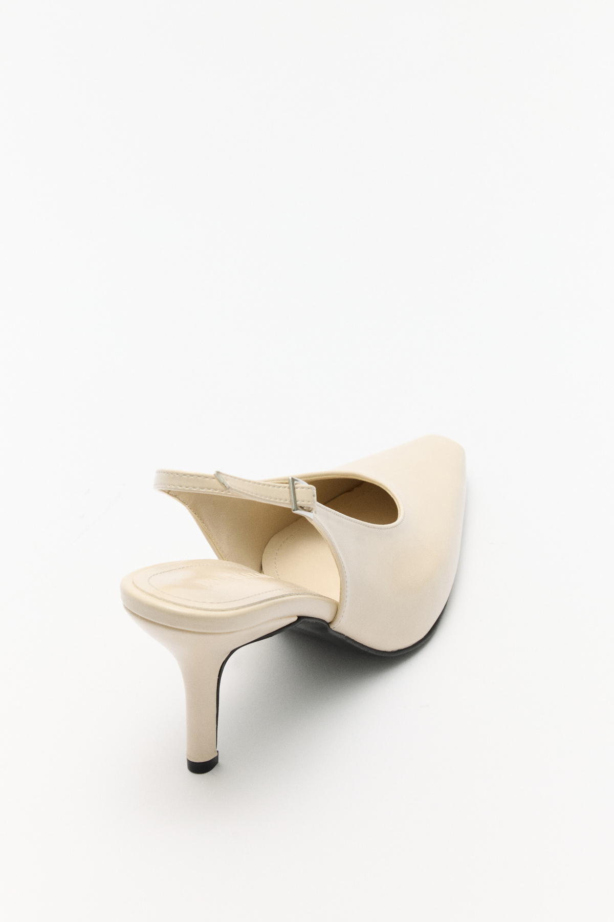 Minimal Asimetrik Küt Burun Kemik Kadın Topuklu