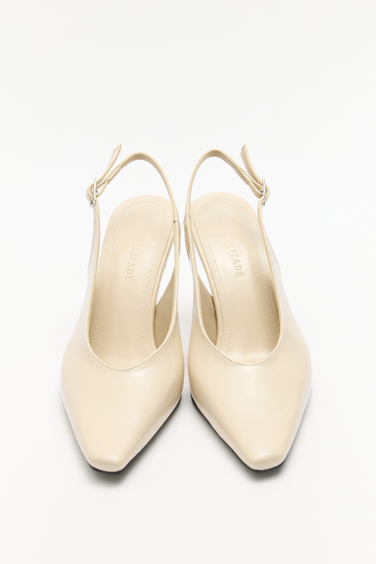 Minimal Asimetrik Küt Burun Kemik Kadın Topuklu