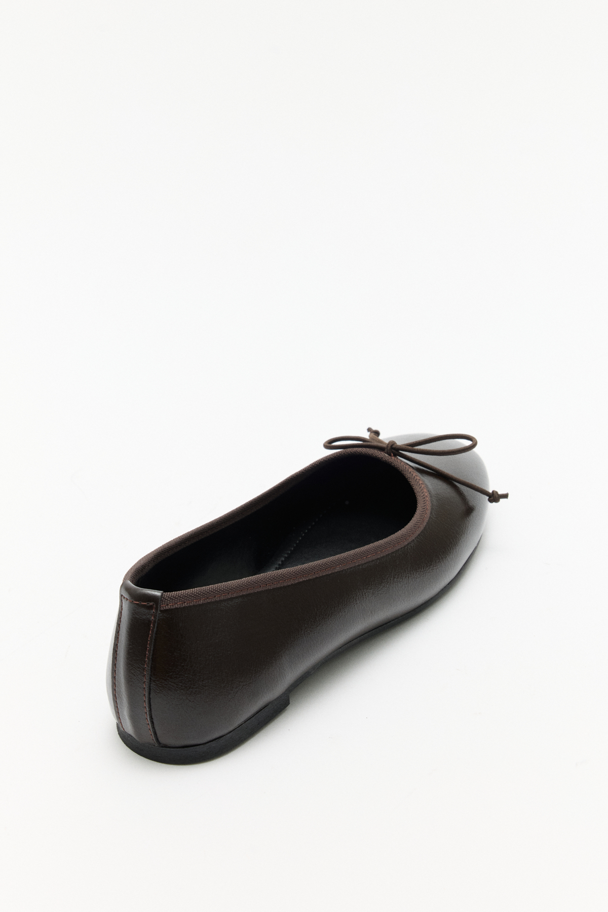 Minimal Kurdele Detaylı Acı Kahve Kadın Babet