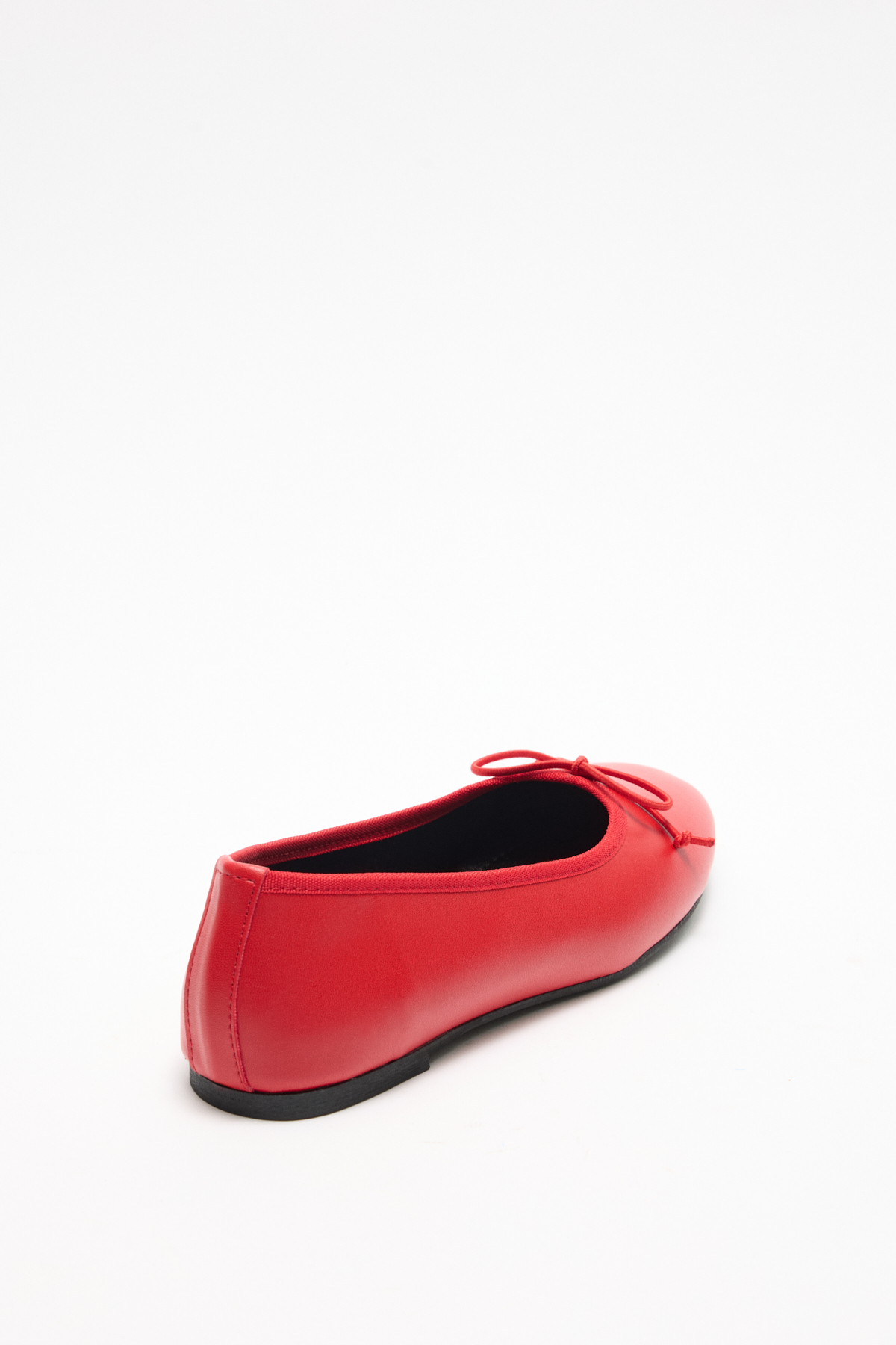 Minimal Kurdele Detaylı Kırmızı Kadın Babet