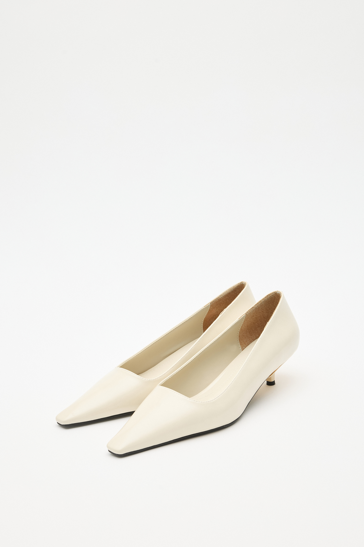 Minimal Küt Burun Kemik Kadın Topuklu