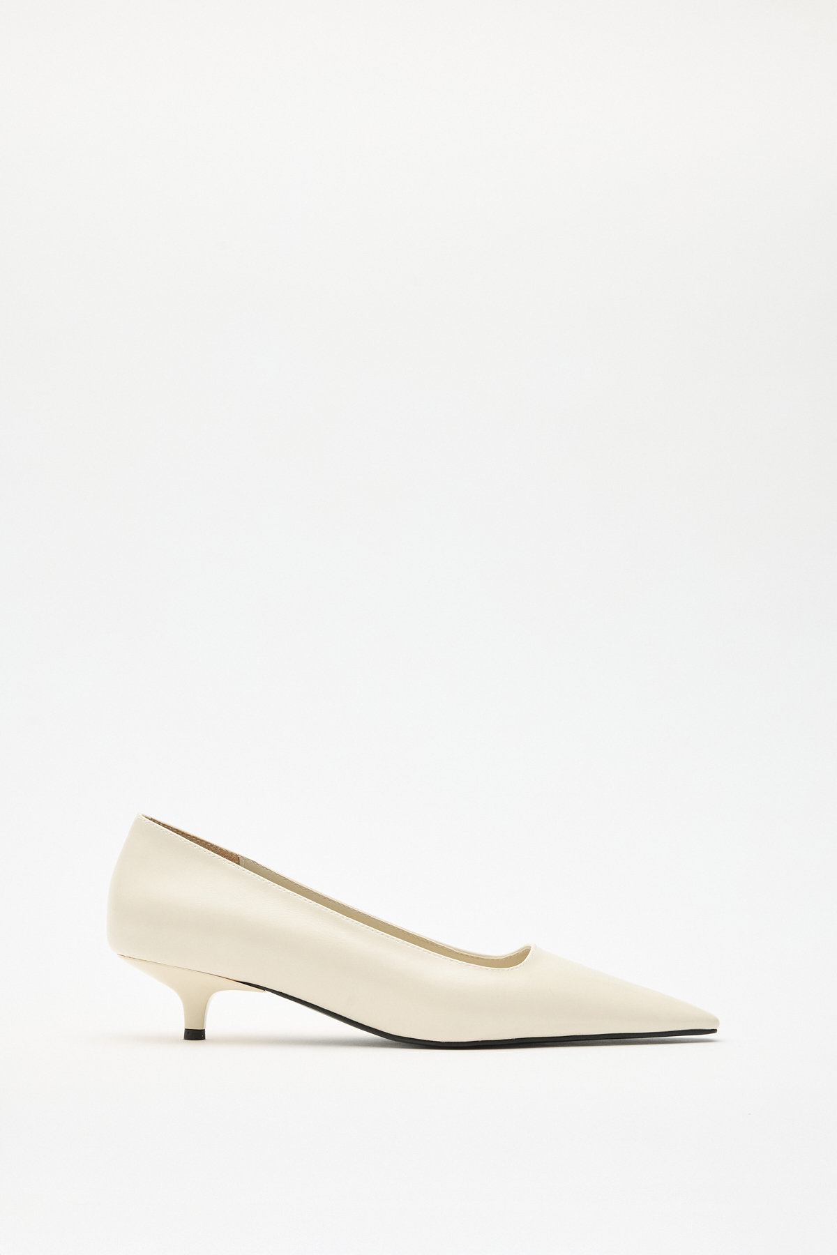 Minimal Küt Burun Kemik Kadın Topuklu