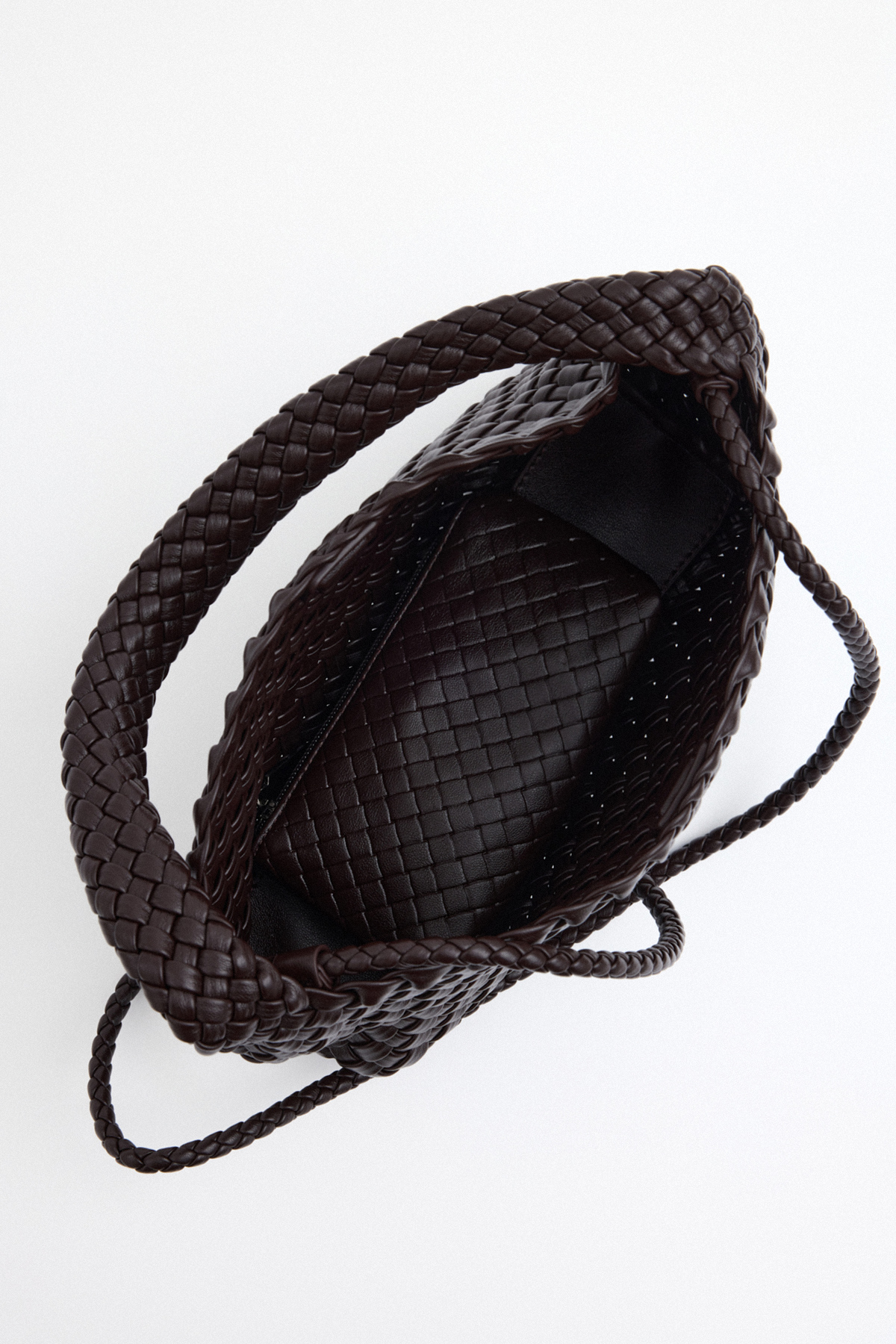 Örgülü Acı Kahve Kadın Çanta