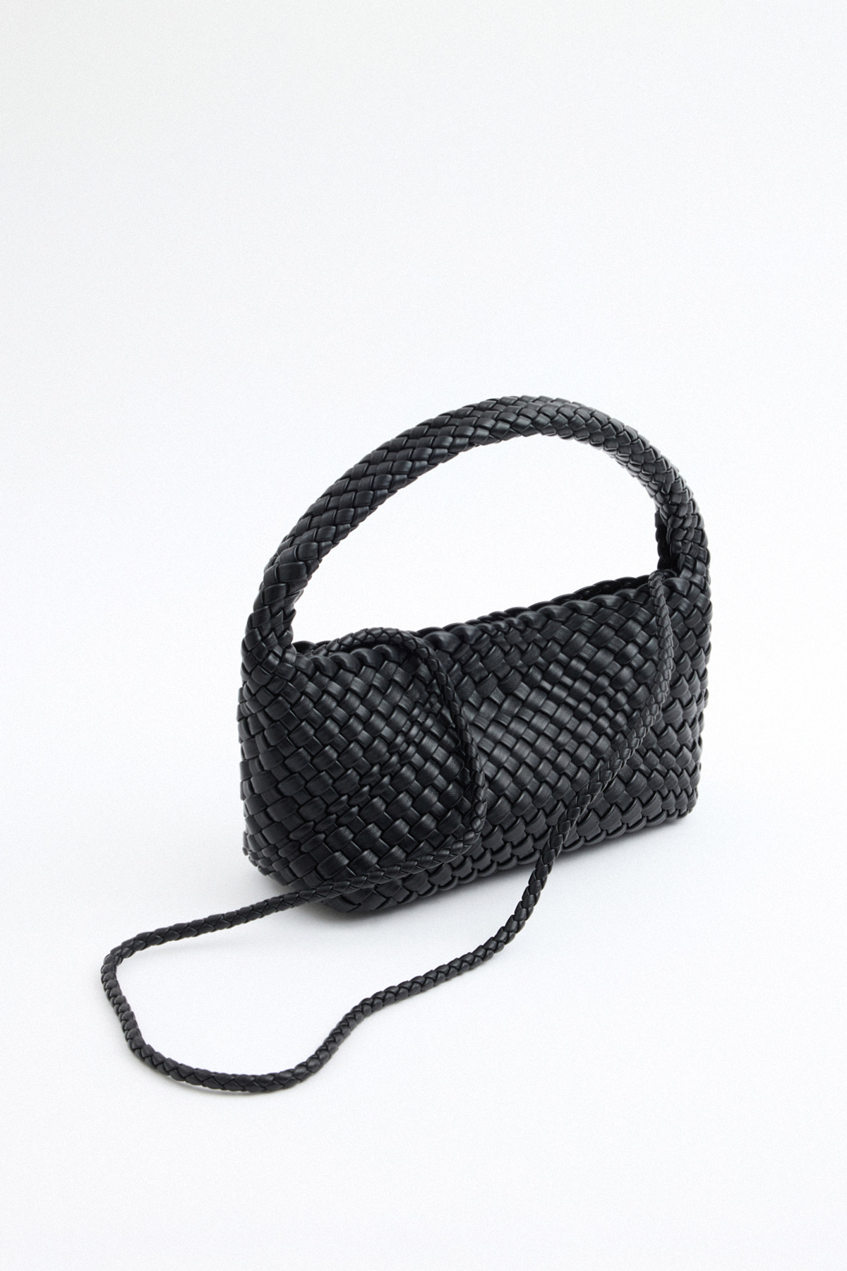 Örgülü Siyah Kadın Çanta