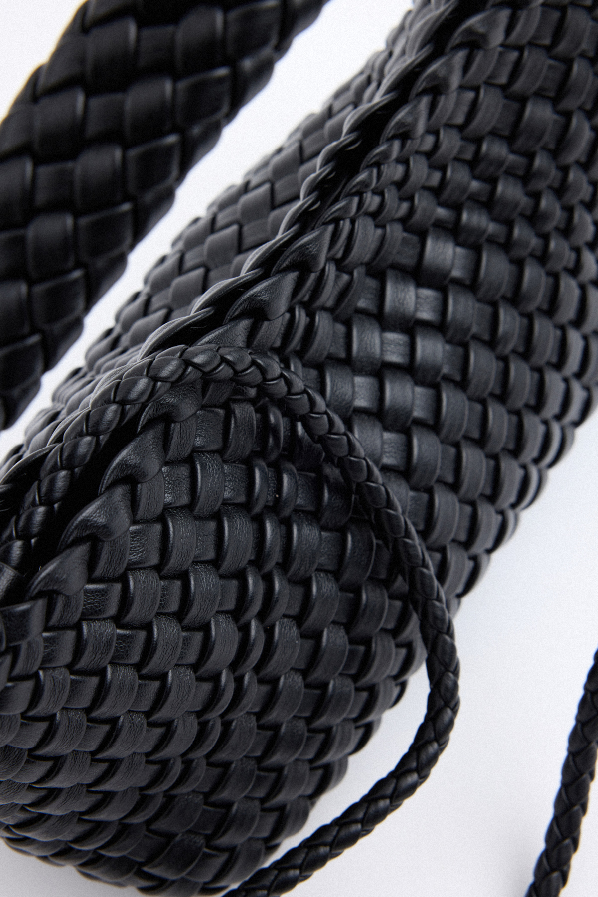 Örgülü Siyah Kadın Çanta