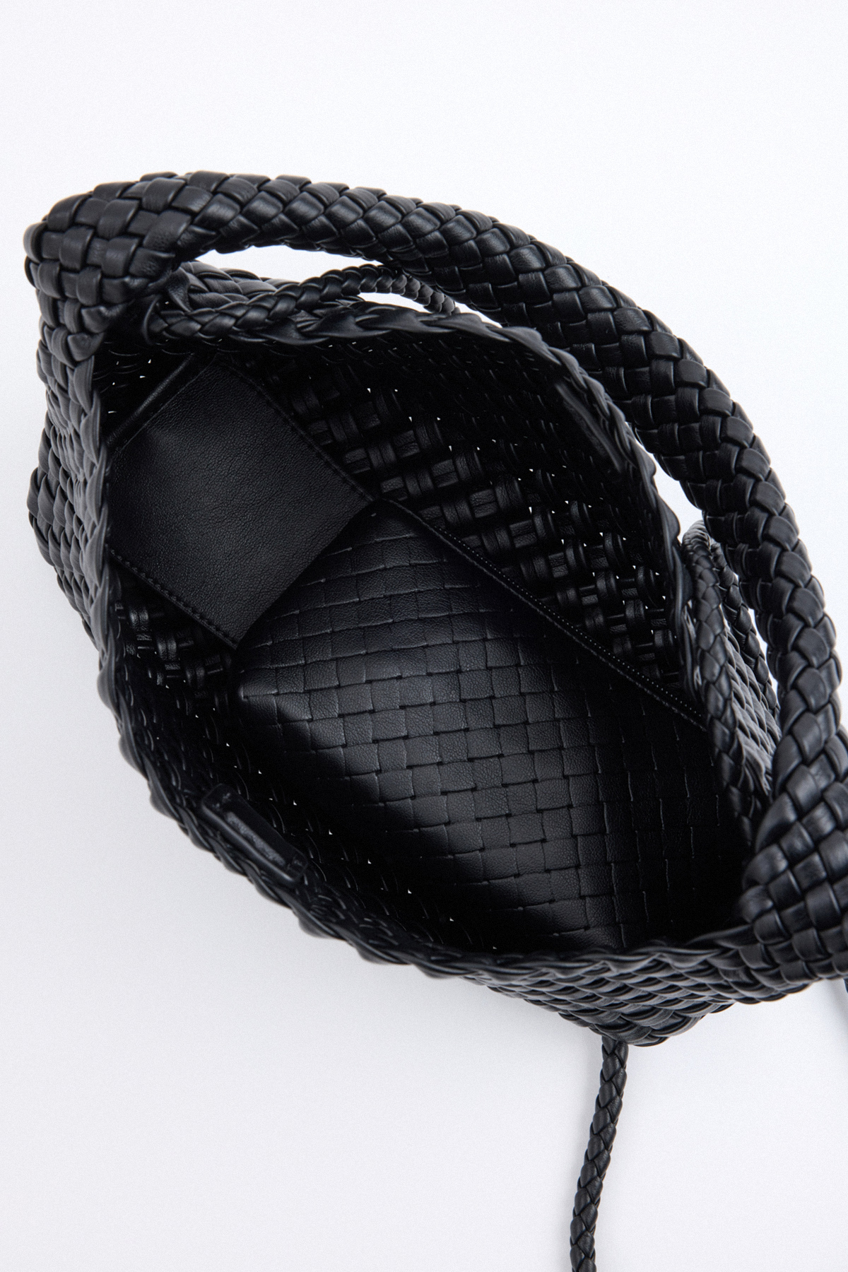 Örgülü Siyah Kadın Çanta