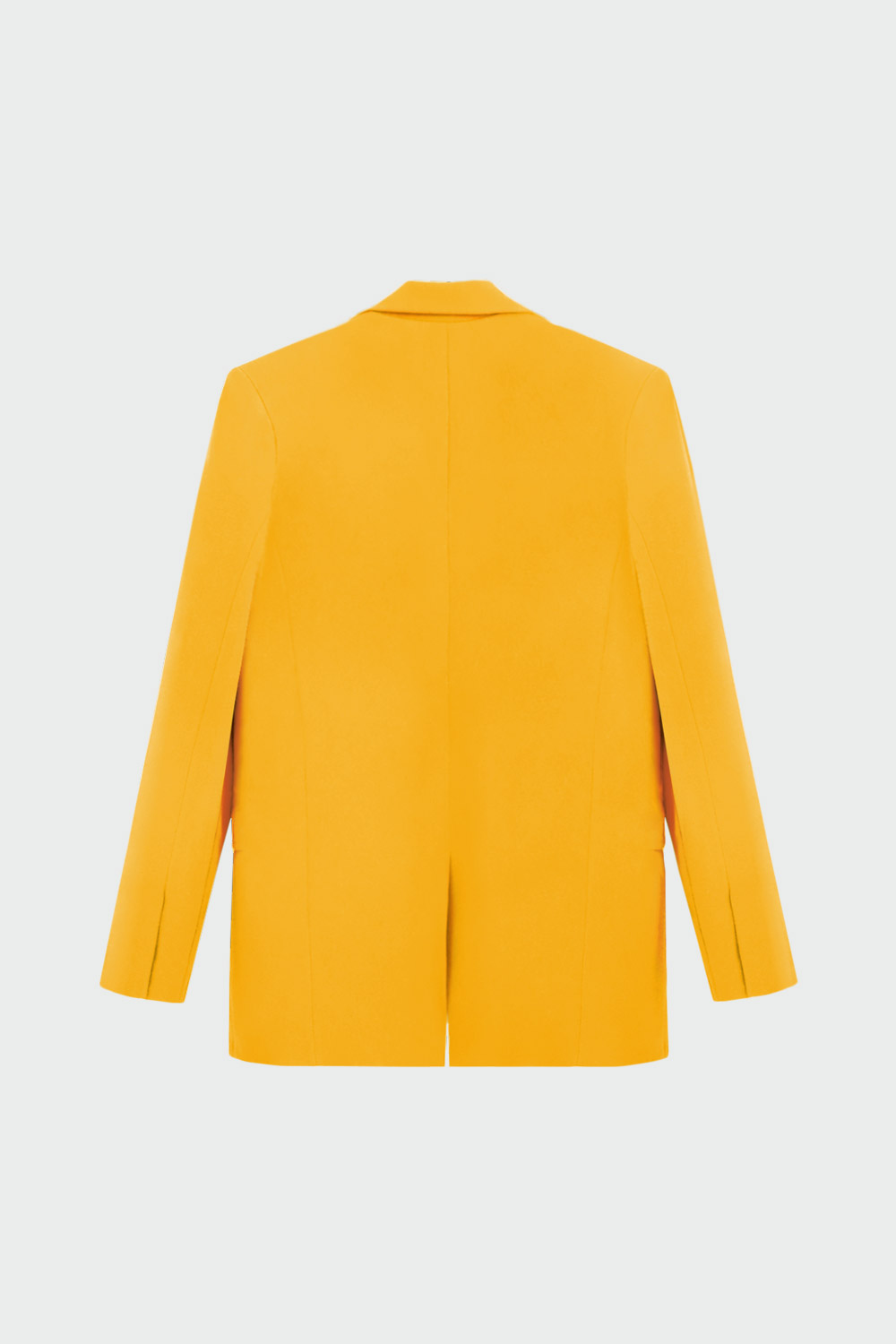 Oversize Tek Düğmeli Blazer Turuncu Kadın Ceket