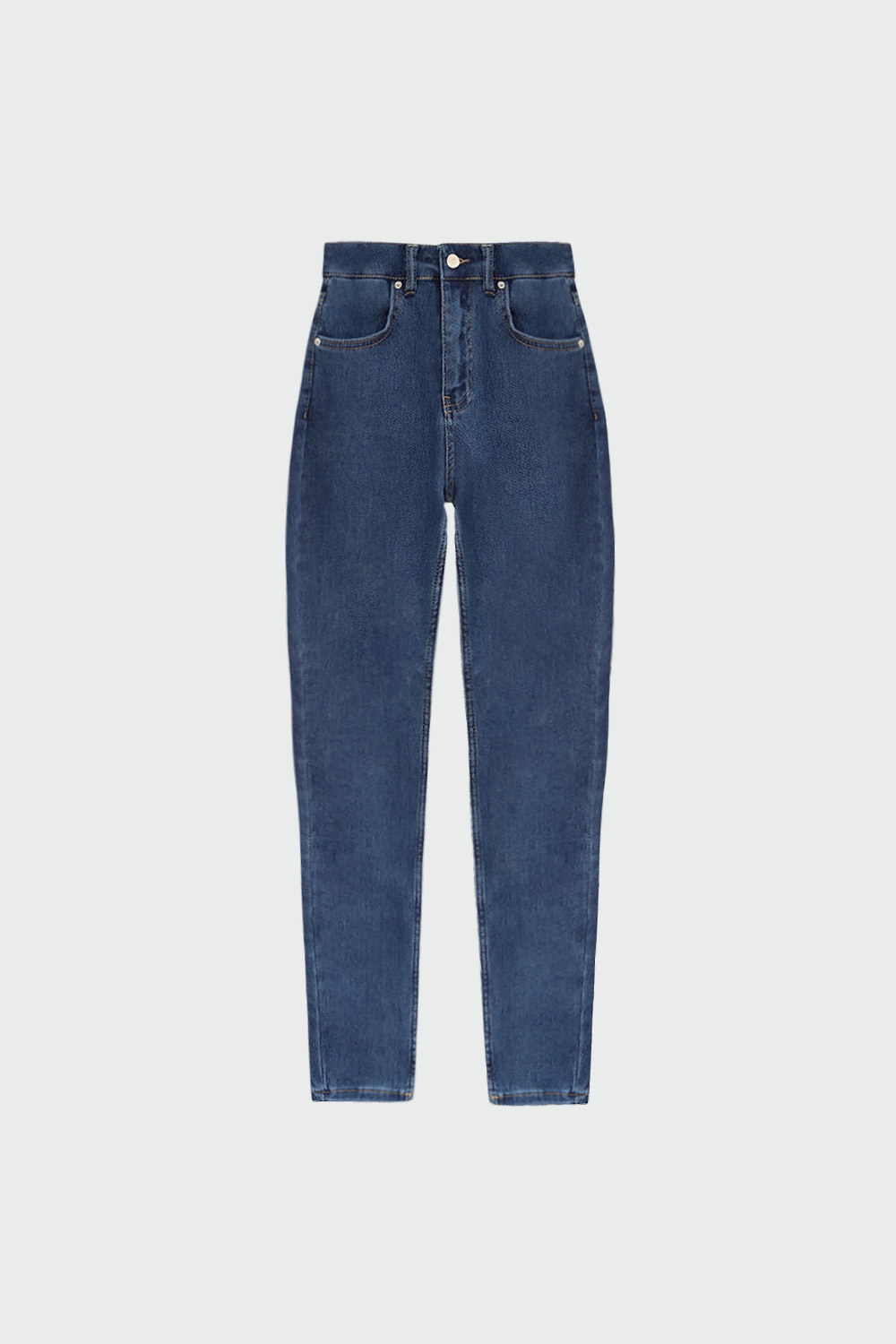 Yüksek Bel Skinny Koyu Mavi Kadın Pantolon