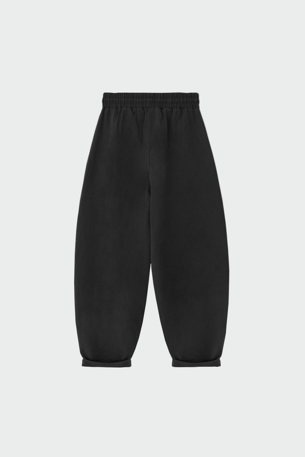 Beli Lastikli Slouchy Siyah Kadın Pantolon