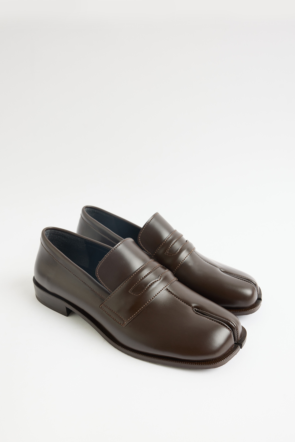 Parmak Arası Klasik Loafer Acı Kahve Kadın Loafer