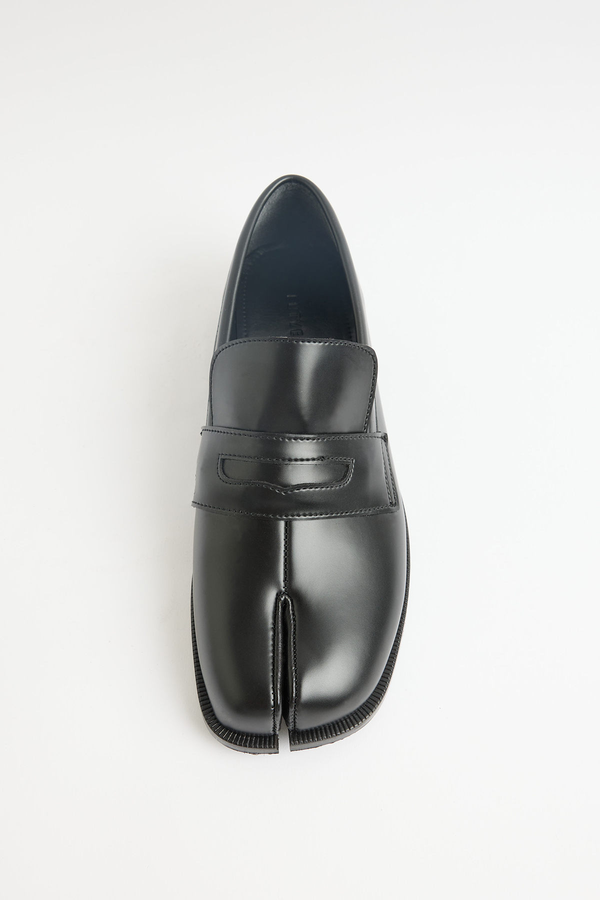 Parmak Arası Klasik Loafer Siyah Kadın Loafer