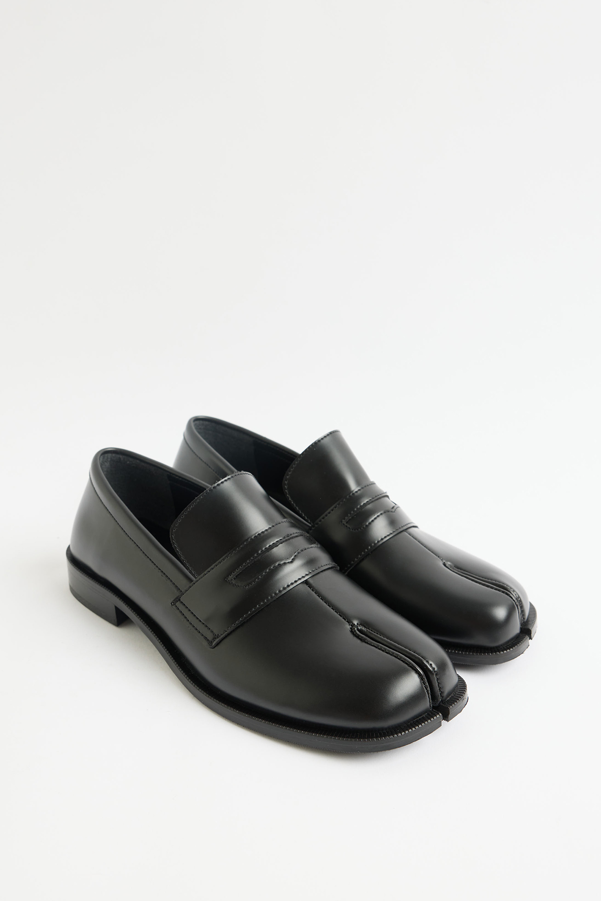 Parmak Arası Klasik Loafer Siyah Kadın Loafer