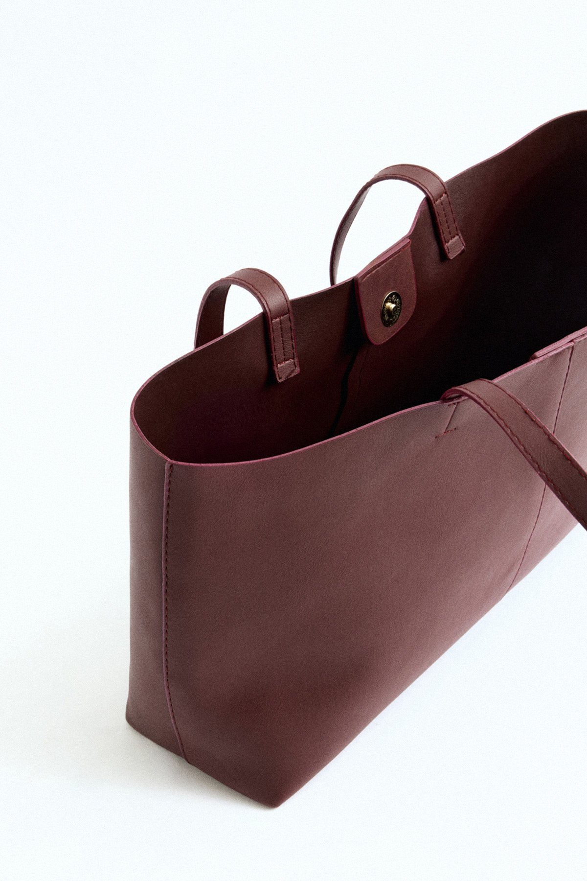 Shopper Orta Boy Bordo Kadın Çanta