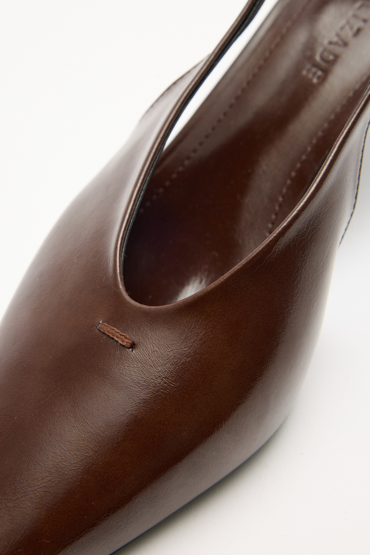 Sivri Burun Dekolteli Acı Kahve Kadın Topuklu