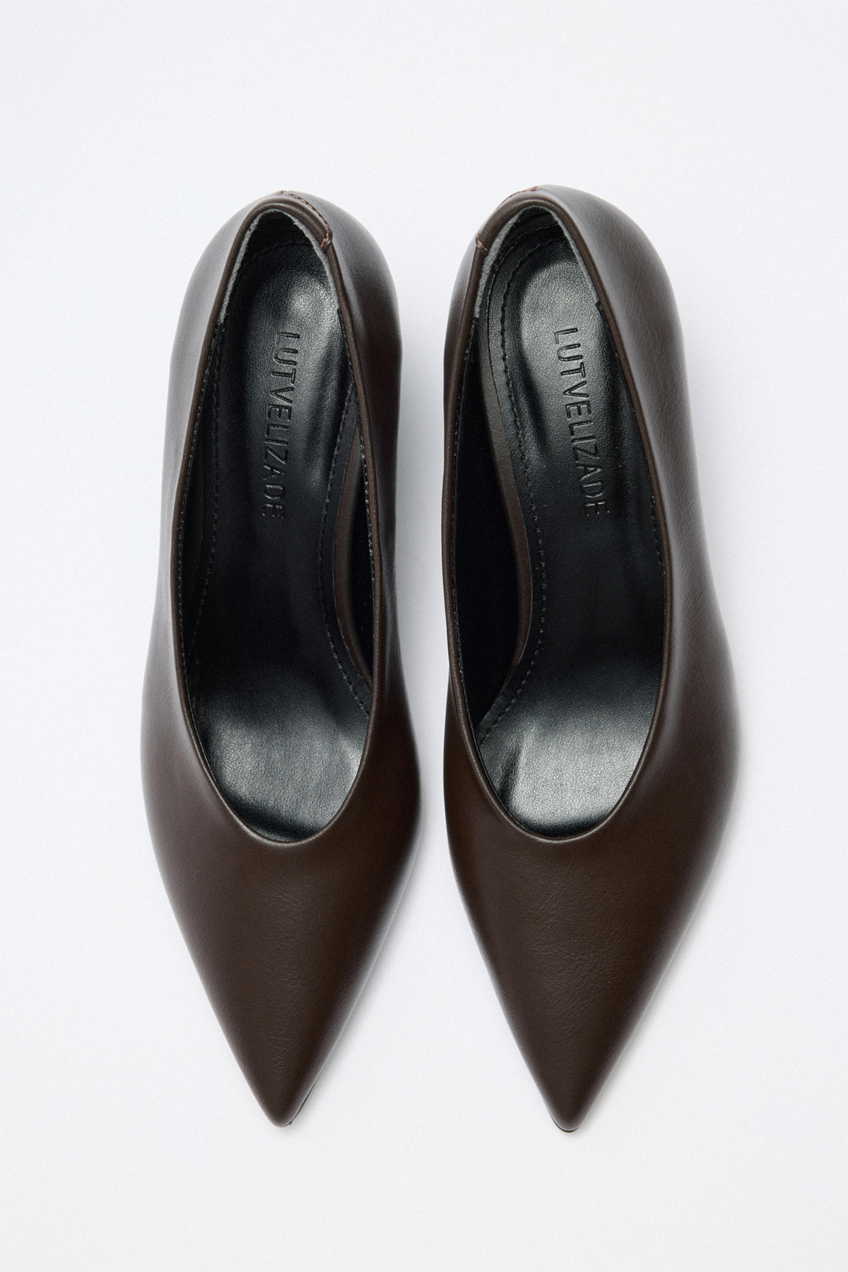 Sivri Burun Dolgu Acı Kahve Kadın Topuklu