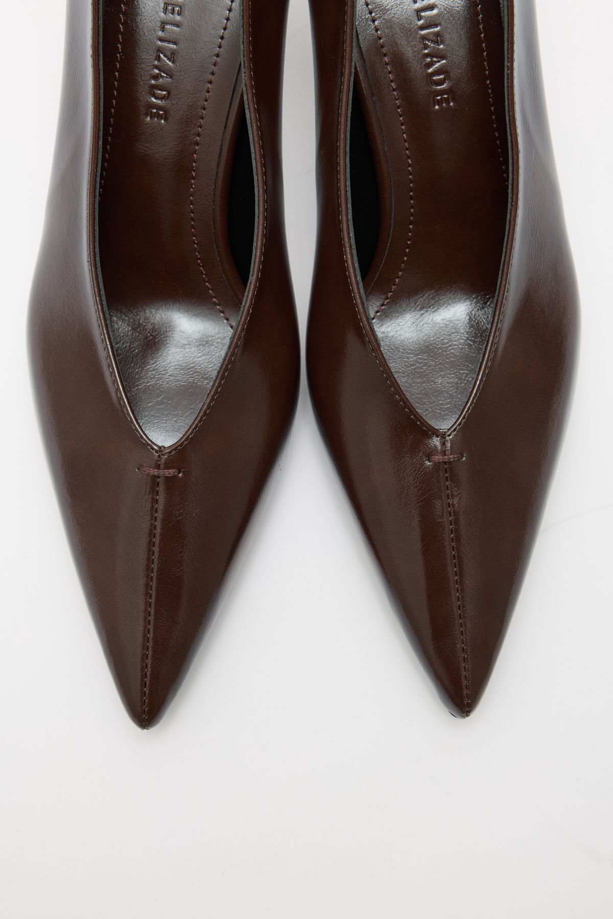 Sivri Burun Klasik Acı Kahve Kadın Topuklu