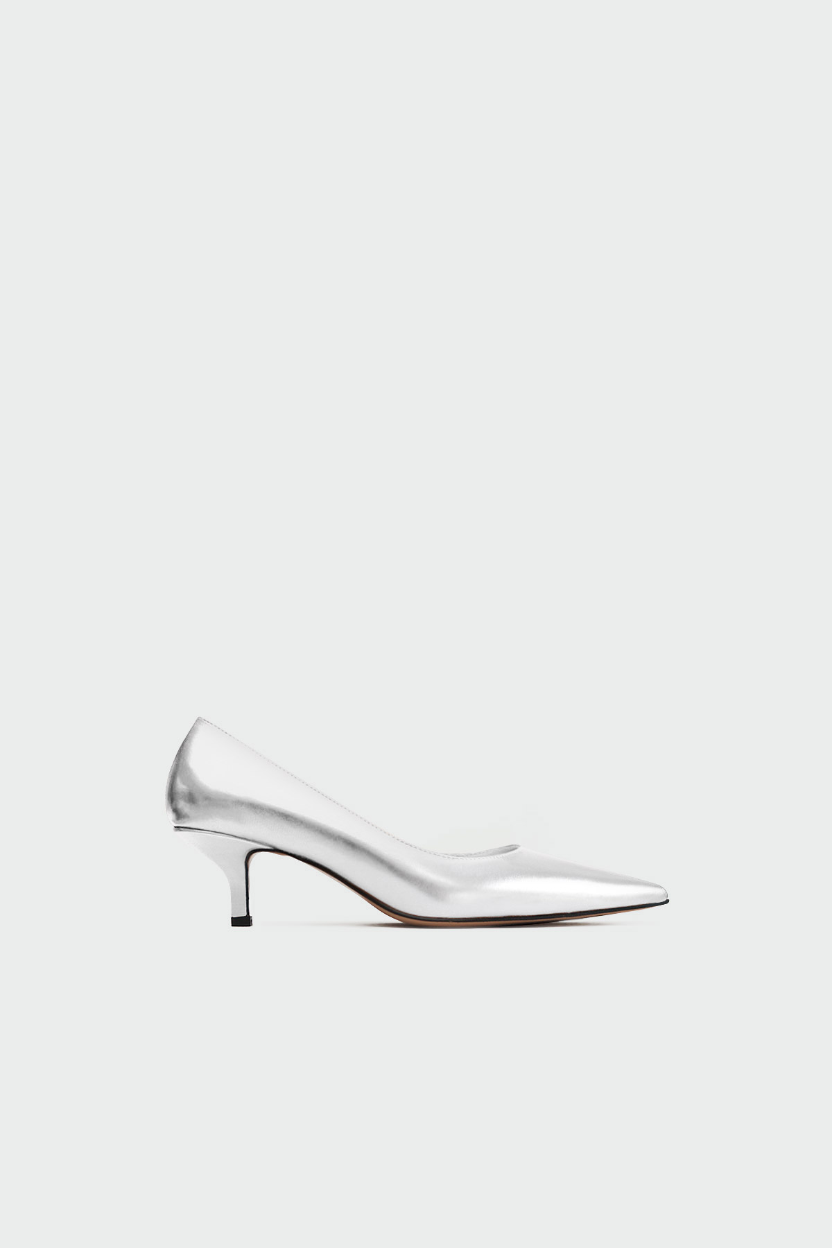 Sivri Burun Stiletto Gümüş Kadın Topuklu