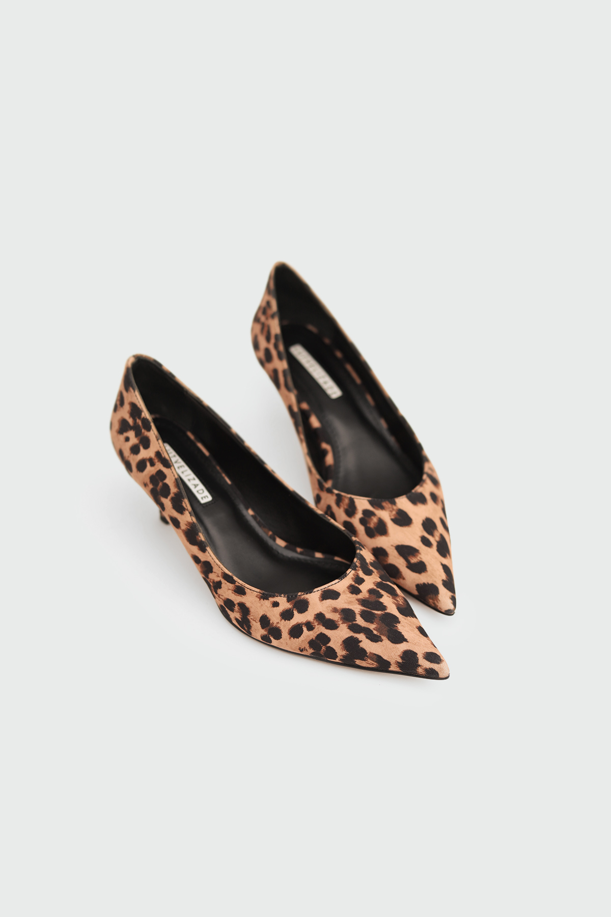 Sivri Burun Stiletto Leopar Kadın Topuklu