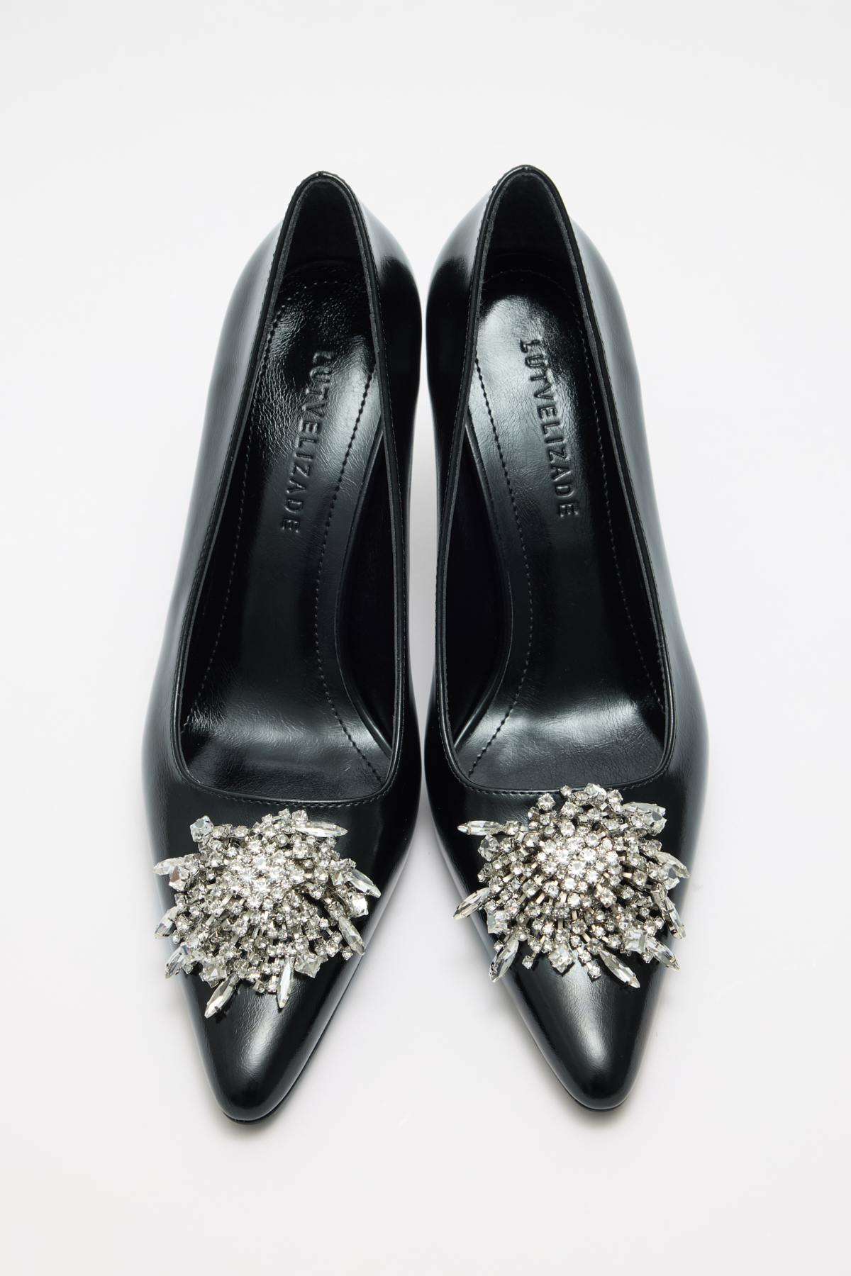 Sivri Burun Toka Detaylı Stiletto Siyah Kadın Topuklu