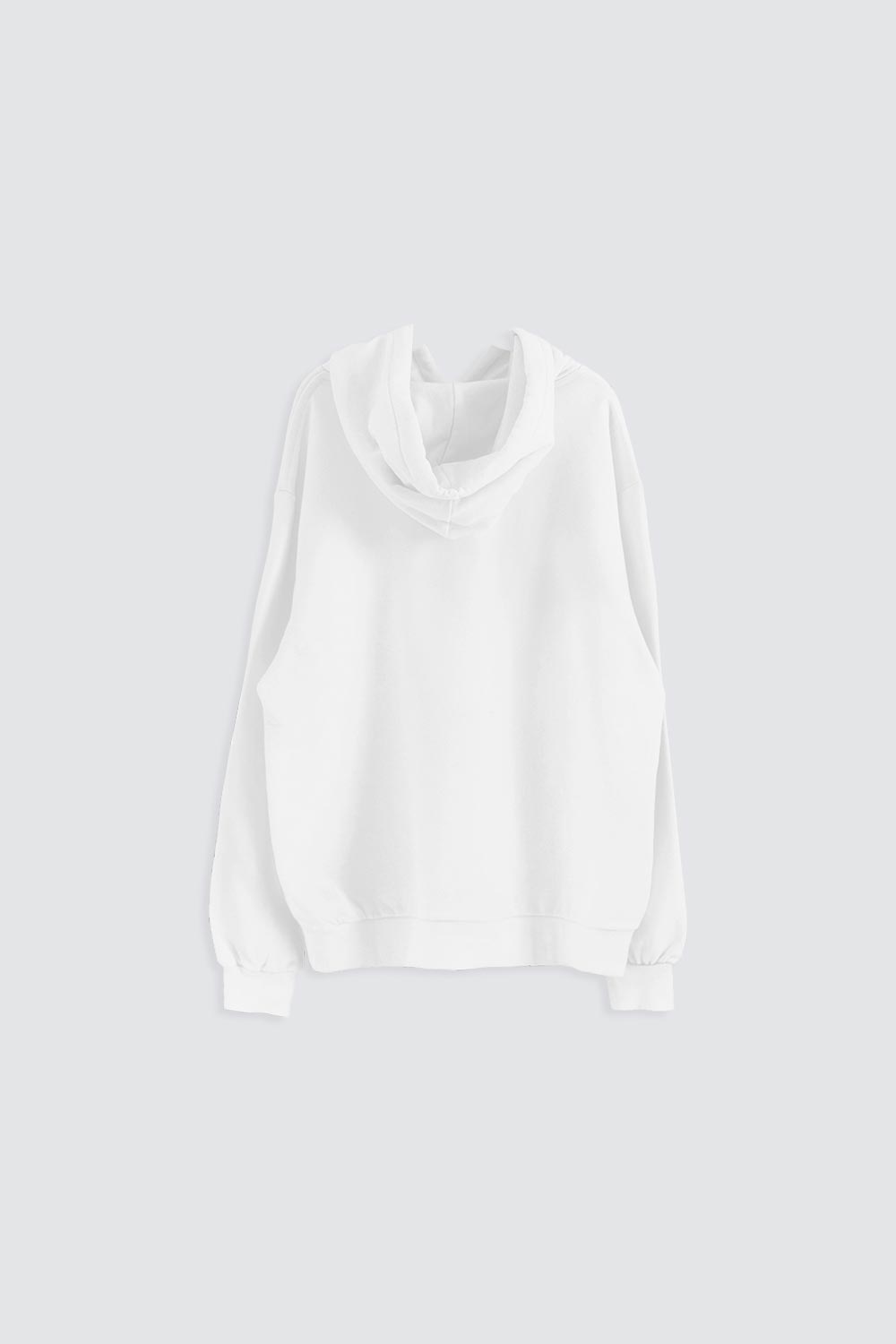 Kapüşonlu Cep Detaylı Beyaz Kadın Sweatshirt