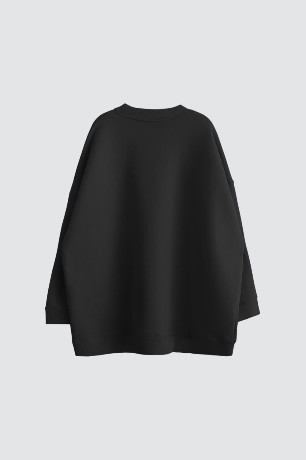 Bisiklet Yaka Oversize Rotate Sunday Siyah Kadın Sweatshirt