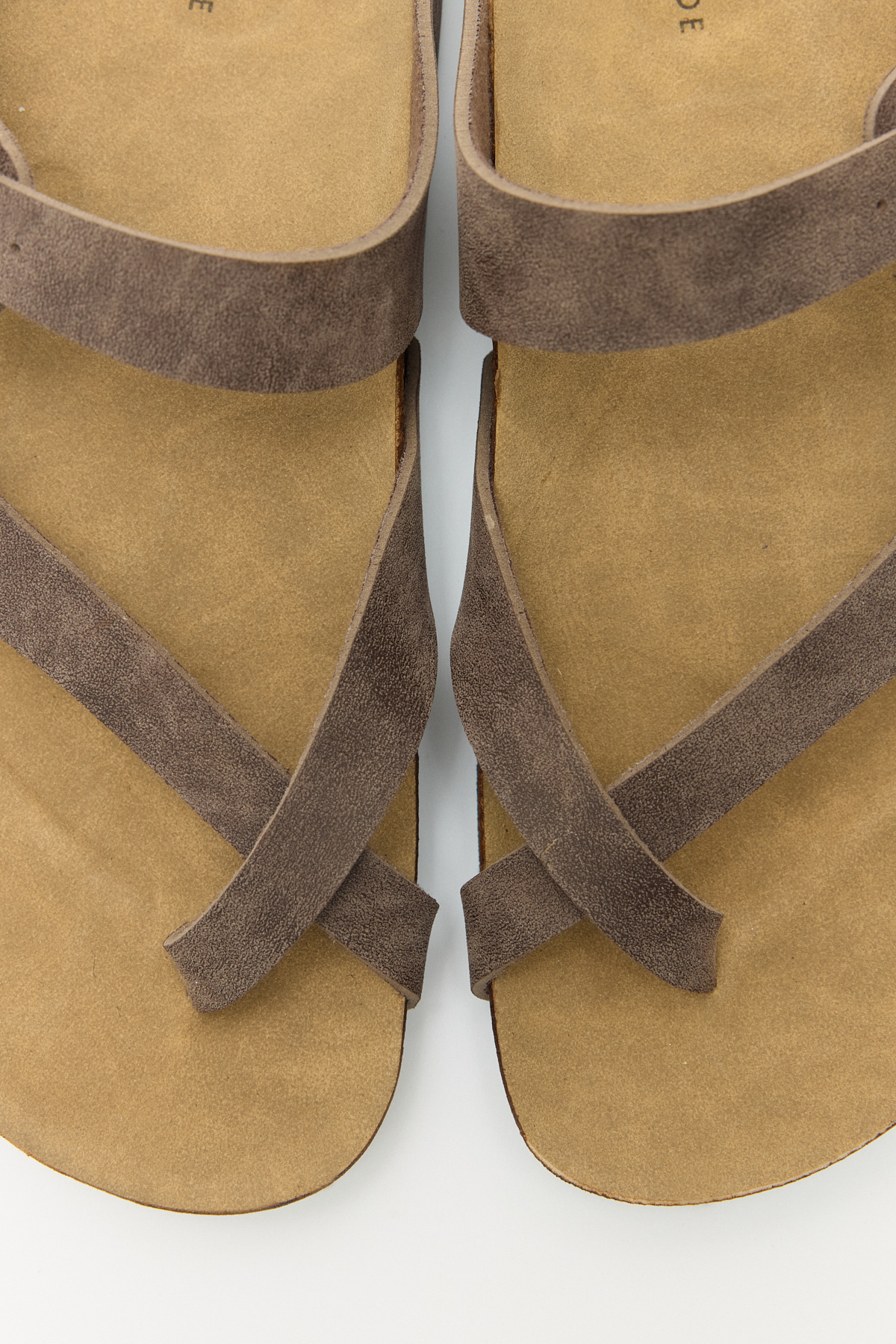 Tokalı Çapraz Bant Acı Kahve Süet Kadın Terlik