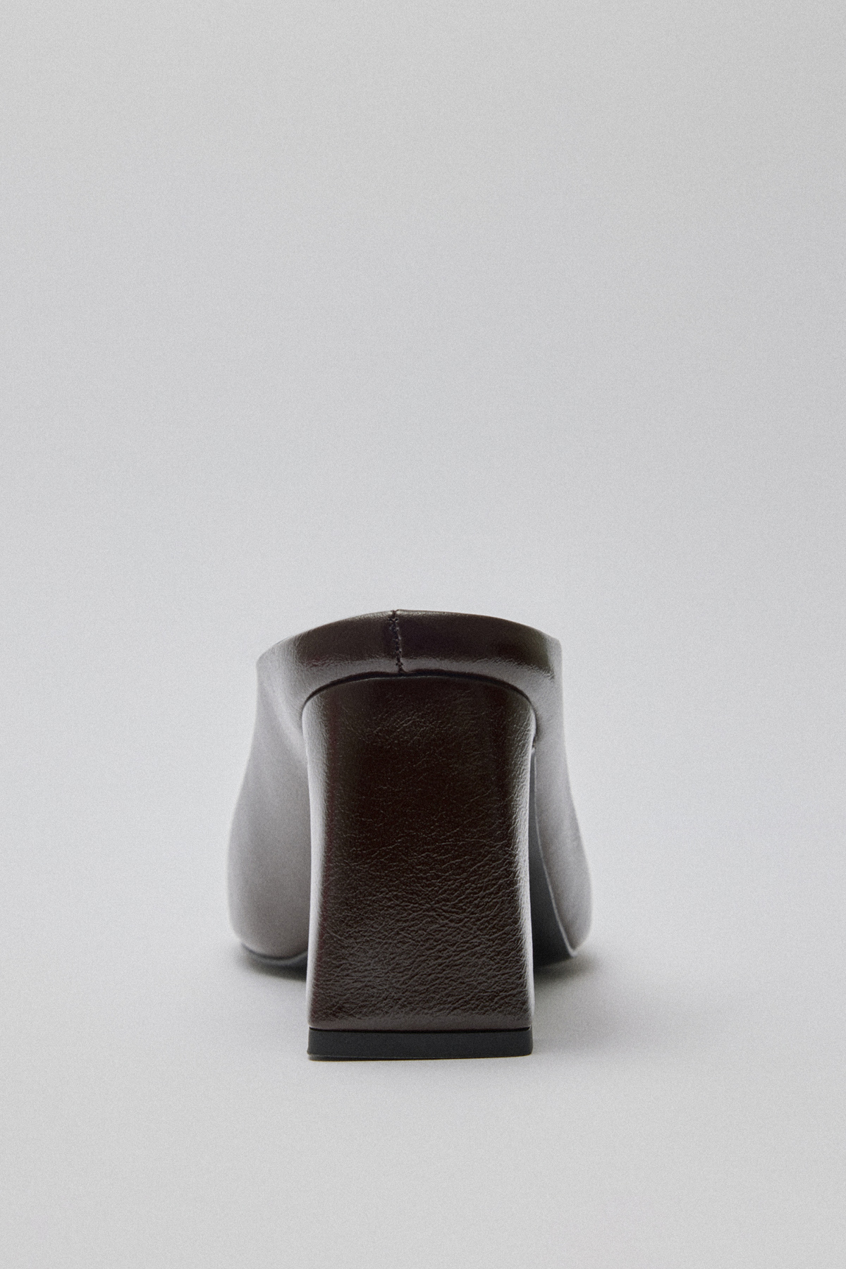 Küt Burun Terlik Acı Kahve Kadın Topuklu