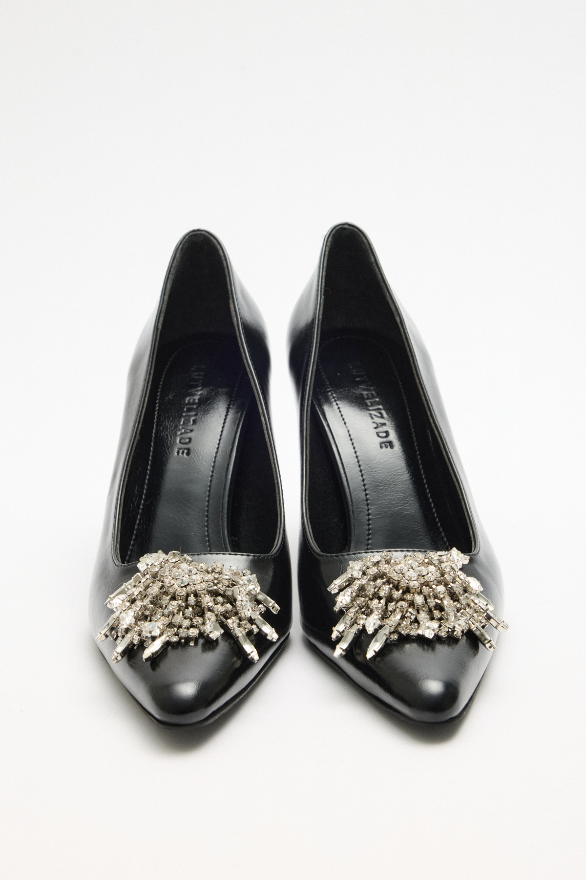 Sivri Burun Toka Detaylı Stiletto Siyah Kadın Topuklu