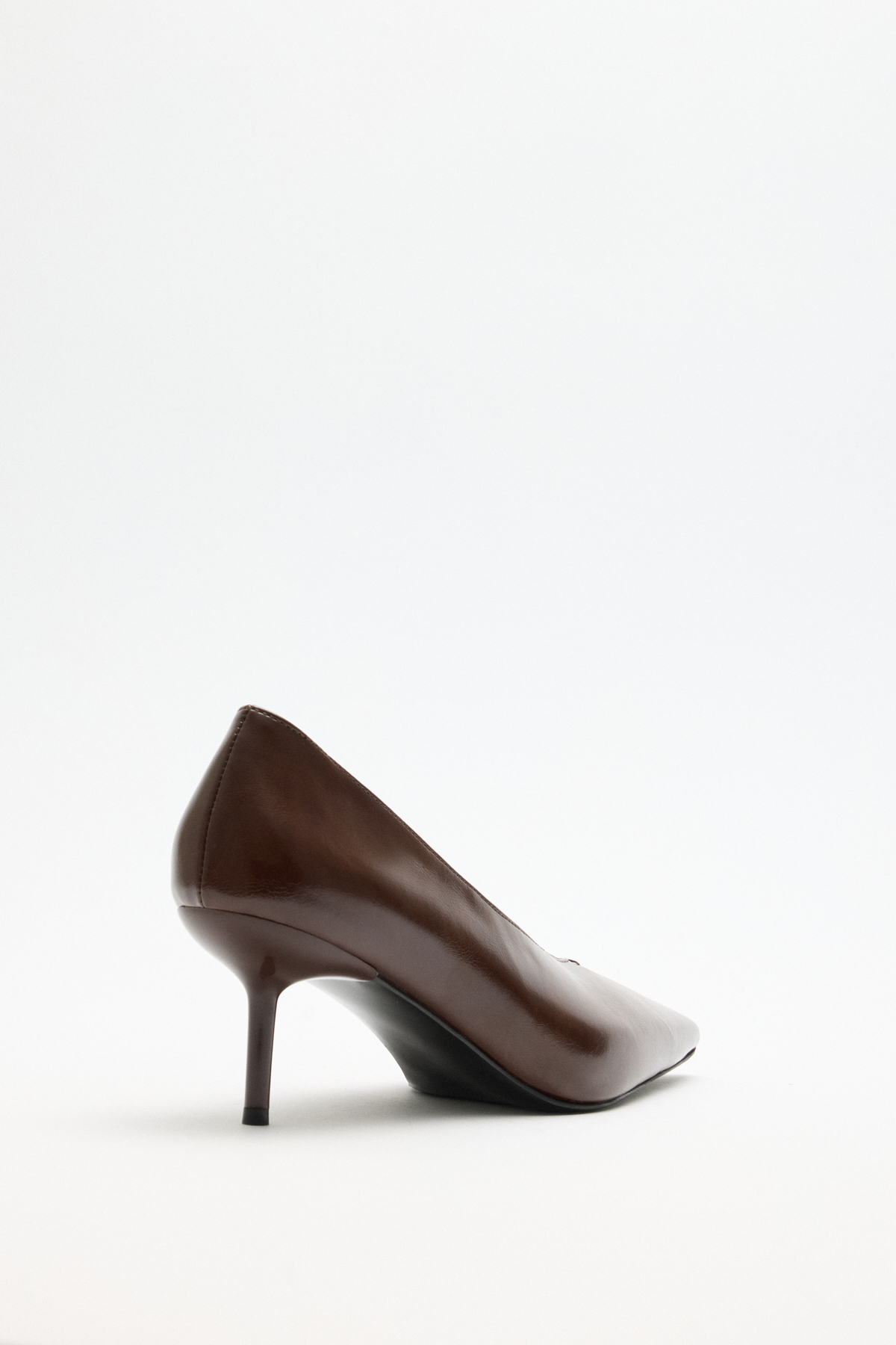 Sivri Burun Klasik Acı Kahve Kadın Topuklu