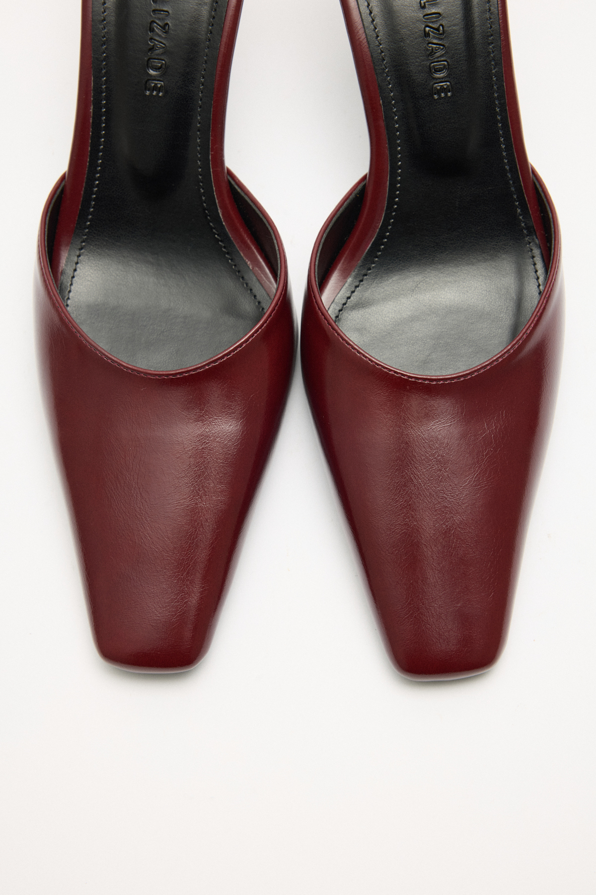 Küt Burun İnce Topuk Bordo Kadın Topuklu