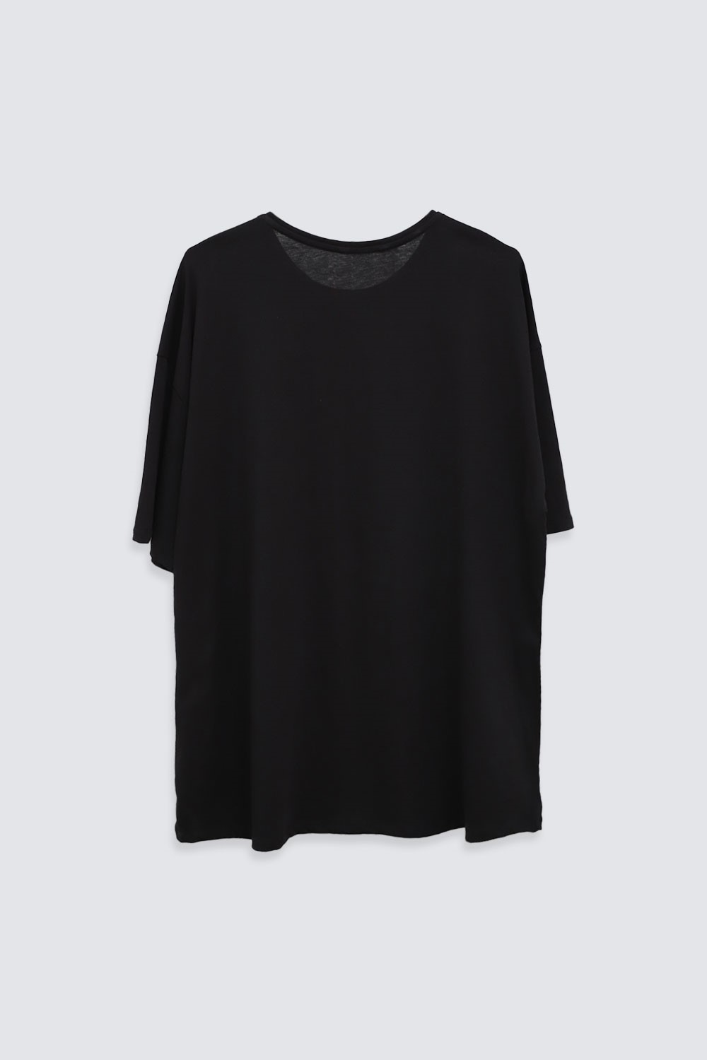 OVERSIZE Siyah Kadın Basic Tişört