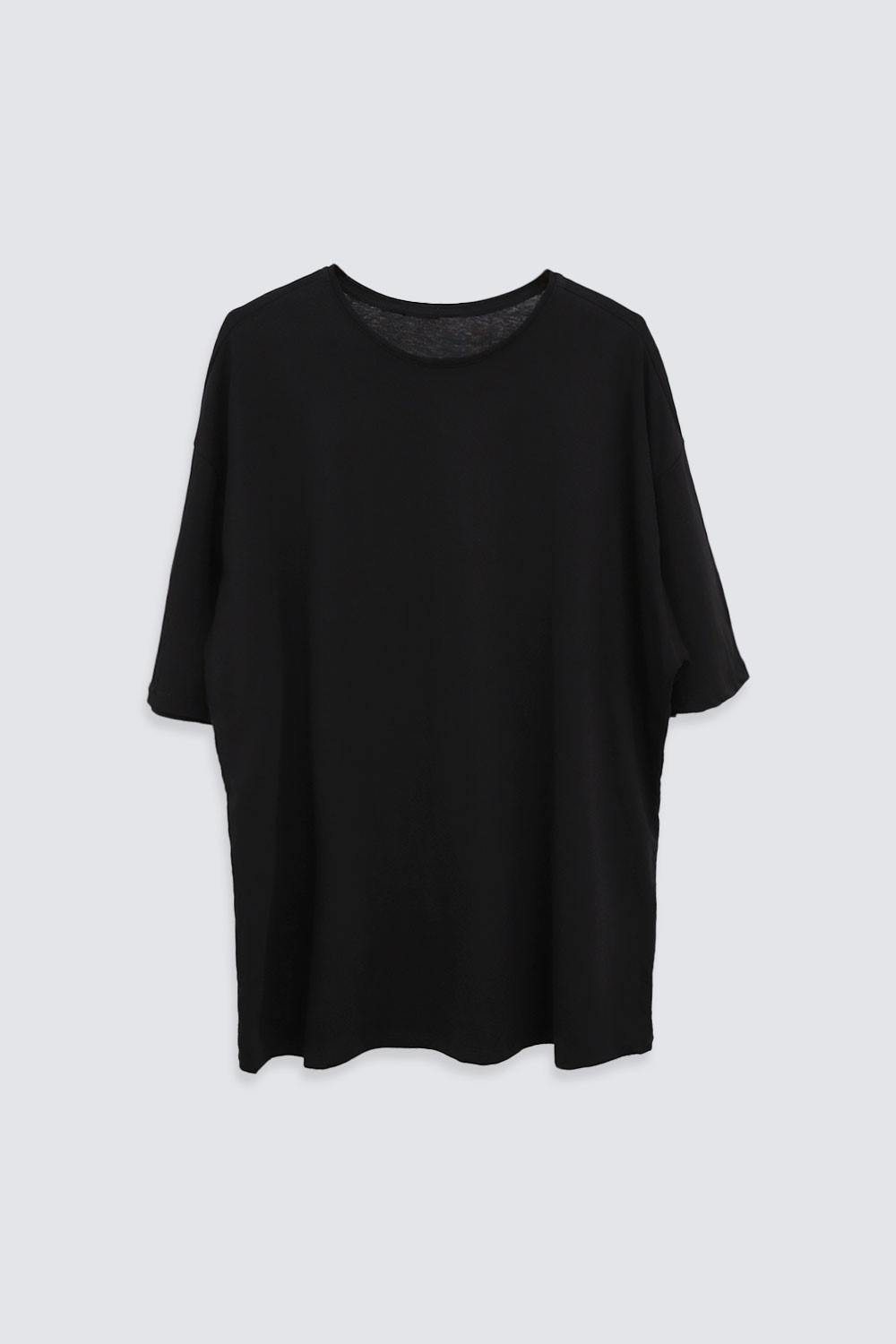 OVERSIZE Siyah Kadın Basic Tişört