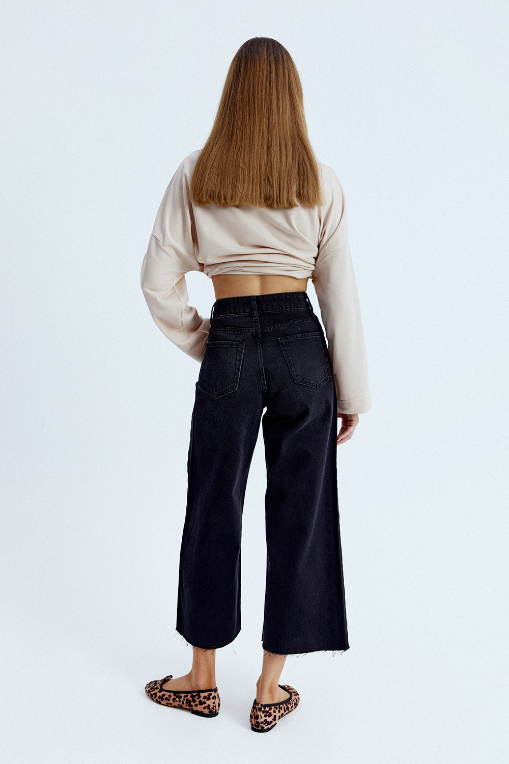 Yüksek Bel Boot Cut Füme Kadın Jean